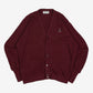 MEN'S VINTAGE 1980S IZOD KNITTED CARDIGAN - X-LARGE