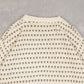 MEN'S VINTAGE 1990S STRUCTURED PATTERNED KNITTED JUMPER - LARGE