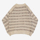MEN'S VINTAGE 1990S STRUCTURED PATTERNED KNITTED JUMPER - MEDIUM