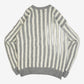 MEN'S VINTAGE 1980S SEARS STRUCTURED STRIPED KNITTED JUMPER - X-LARGE