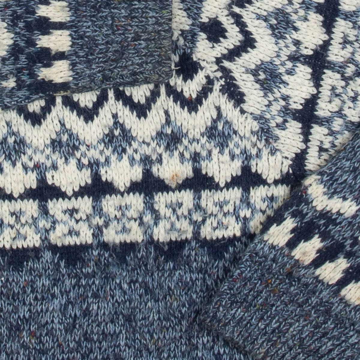 MEN'S VINTAGE 1990S PATTERNED KNITTED JUMPER - LARGE