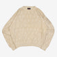 MEN'S VINTAGE 1980S STRUCTURED KNITTED JUMPER - X-LARGE