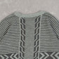 WOMEN'S VINTAGE 1980S STRIPED PATTERNED KNITTED JUMPER - LARGE