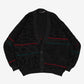 MEN'S VINTAGE 1980S PATTERNED KNITTED CARDIGAN - LARGE