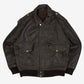 MEN'S VINTAGE 1980S G-2 LEATHER FLIGHT JACKET - LARGE