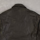 MEN'S VINTAGE 1980S G-2 LEATHER FLIGHT JACKET - LARGE