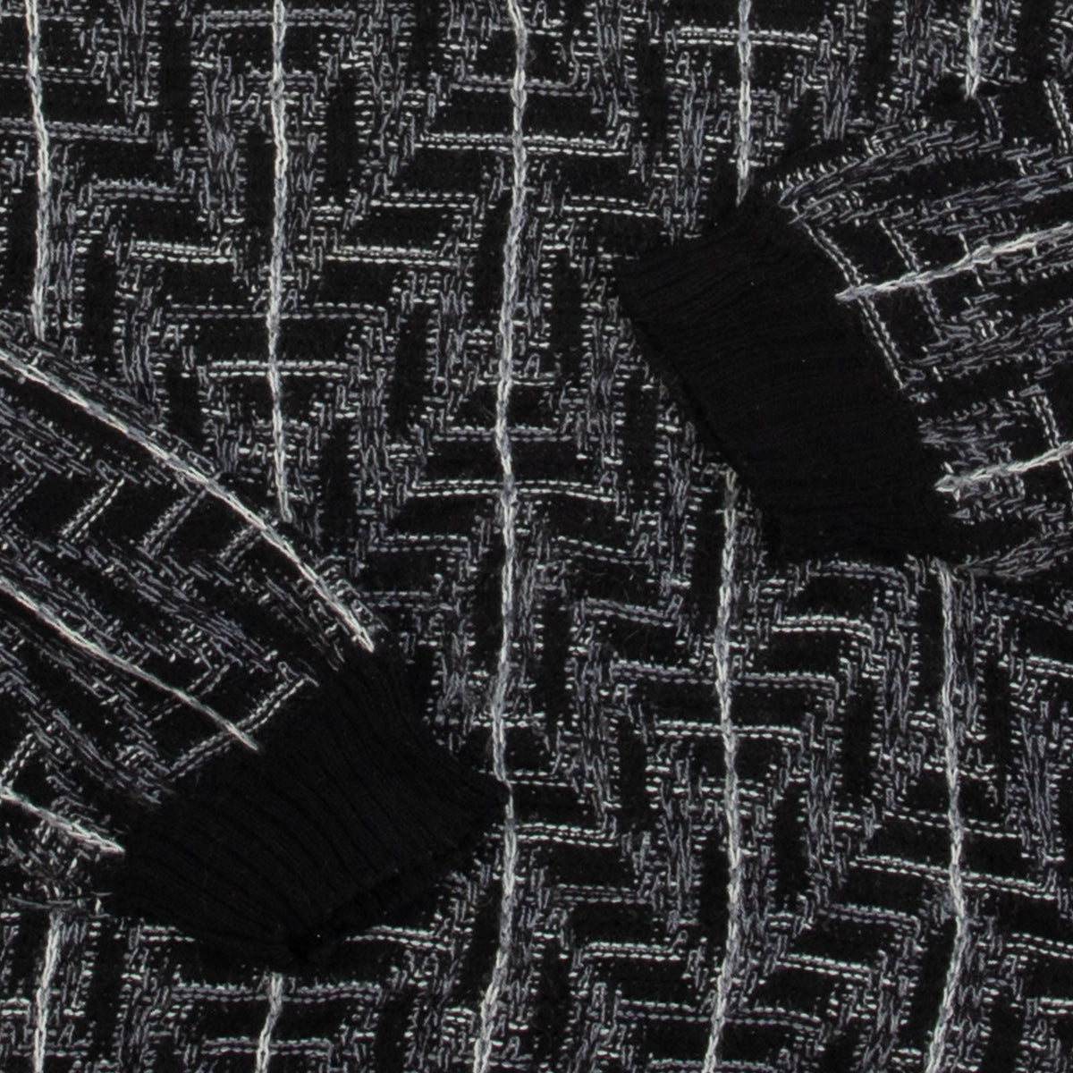 MEN'S VINTAGE 1990S PATTERNED KNITTED JUMPER - LARGE