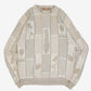 MEN'S VINTAGE 1990S STRUCTURED PATTERNED KNITTED JUMPER - LARGE