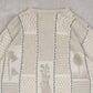 MEN'S VINTAGE 1990S STRUCTURED PATTERNED KNITTED JUMPER - LARGE