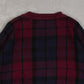 MEN'S VINTAGE 1990S CHECKED KNITTED JUMPER - LARGE
