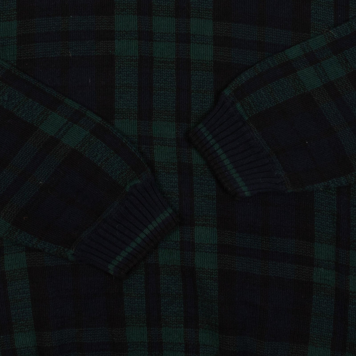 MEN'S VINTAGE 1990S CHECKED KNITTED JUMPER - LARGE