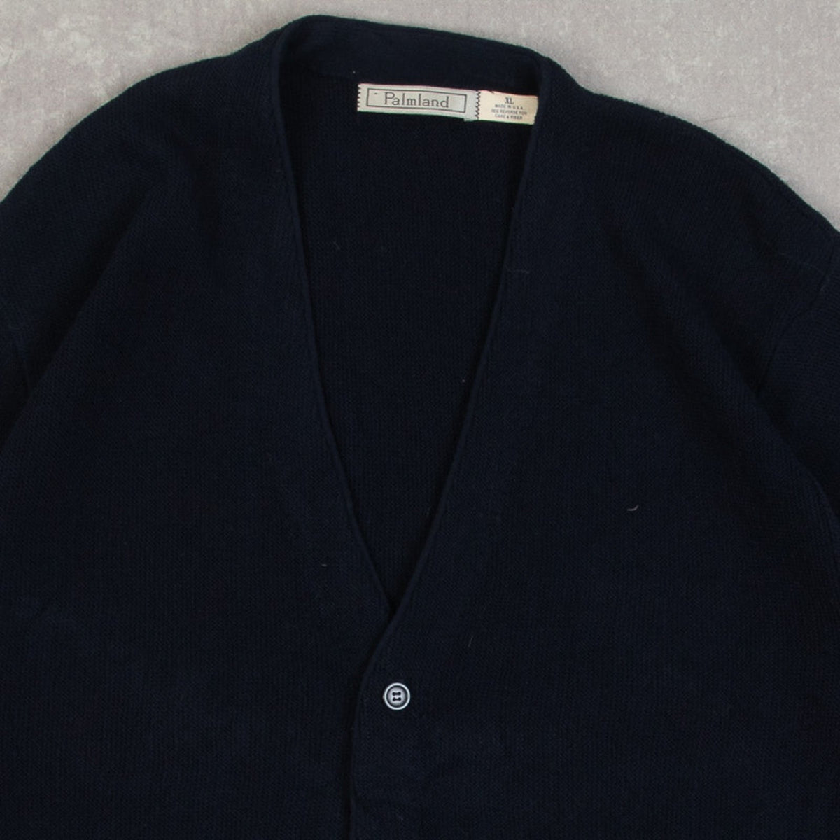MEN'S VINTAGE 1980S KNITTED CARDIGAN - X-LARGE