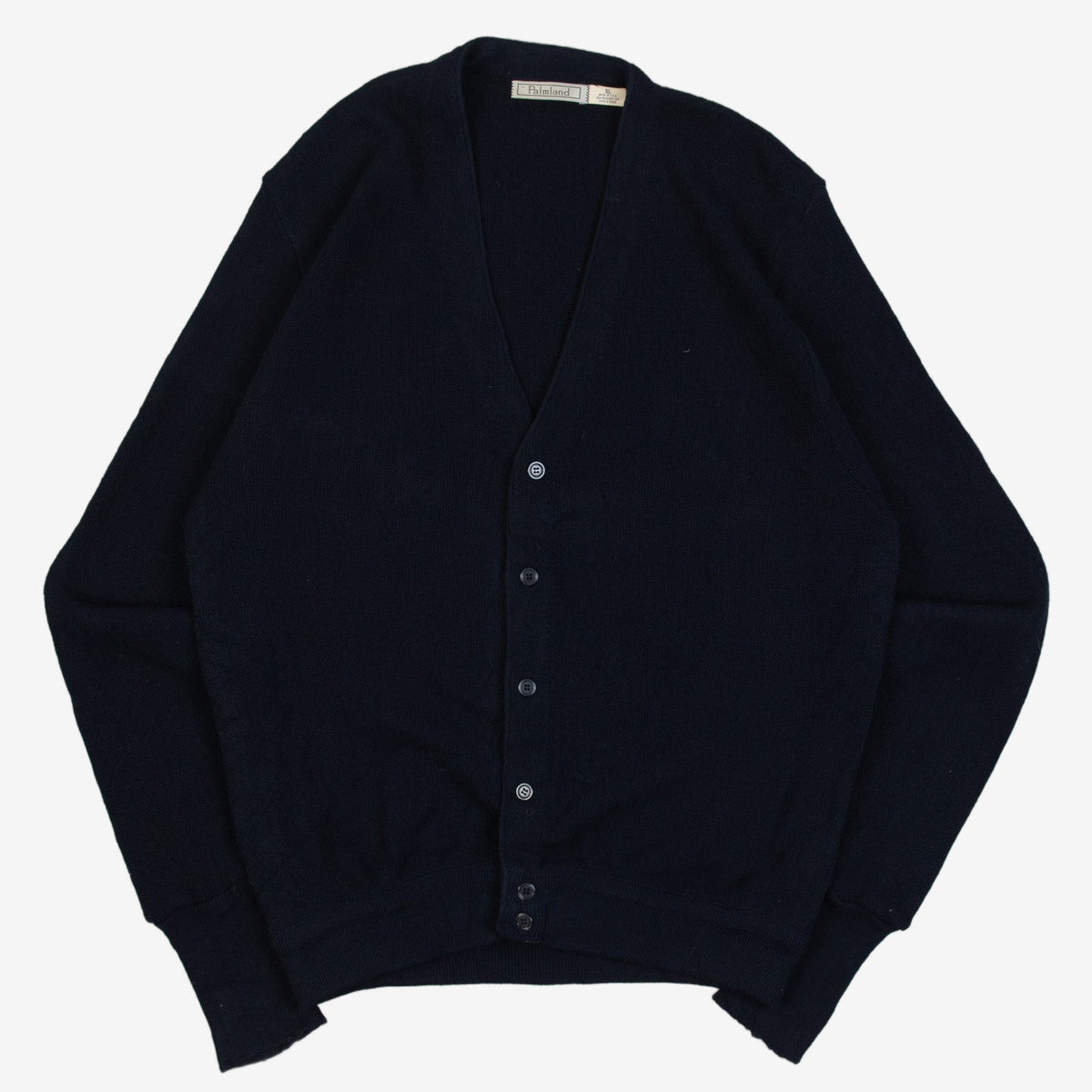 MEN'S VINTAGE 1980S KNITTED CARDIGAN - X-LARGE
