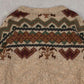 MEN'S VINTAGE 1980S STRUCTURED PATTERNED KNITTED JUMPER - X-LARGE