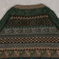 MEN'S VINTAGE 1990S PATTERNED KNITTED JUMPER - LARGE