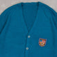 MEN'S VINTAGE 1990S USA KNITTED CARDIGAN - SMALL