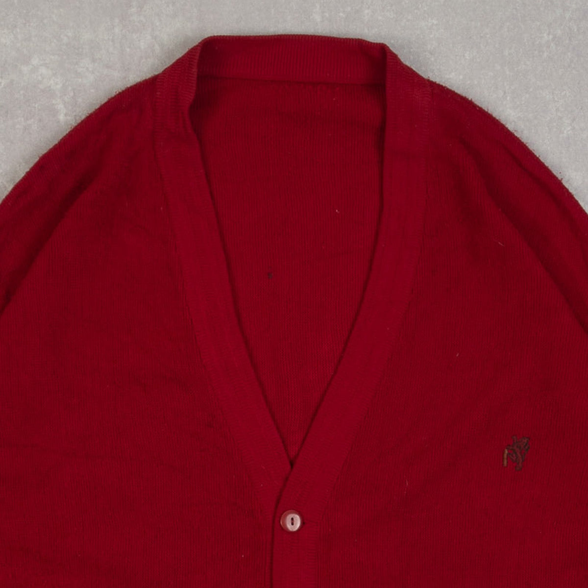 MEN'S VINTAGE 1980S KNITTED CARDIGAN - XX-LARGE
