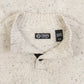MEN'S VINTAGE CHAPS QUARTER BUTTONED ELBOW PATCH KNITTED JUMPER - LARGE