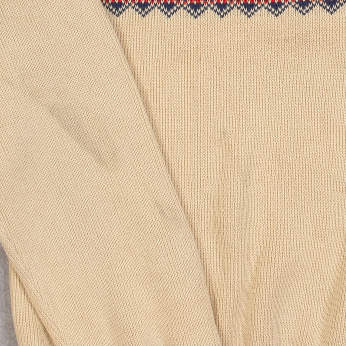 MEN'S VINTAGE 1990S PATTERNED KNITTED JUMPER - SMALL