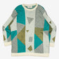 WOMEN'S VINTAGE 1980S PATTERNED KNITTED JUMPER - 14