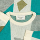 WOMEN'S VINTAGE 1980S PATTERNED KNITTED JUMPER - 14