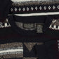 MEN'S VINTAGE 1990S PATTERNED KNITTED JUMPER - LARGE