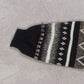 MEN'S VINTAGE 1990S PATTERNED KNITTED JUMPER - LARGE