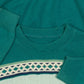 MEN'S VINTAGE 1990S STRUCTURED PATTERNED KNITTED JUMPER - X-LARGE