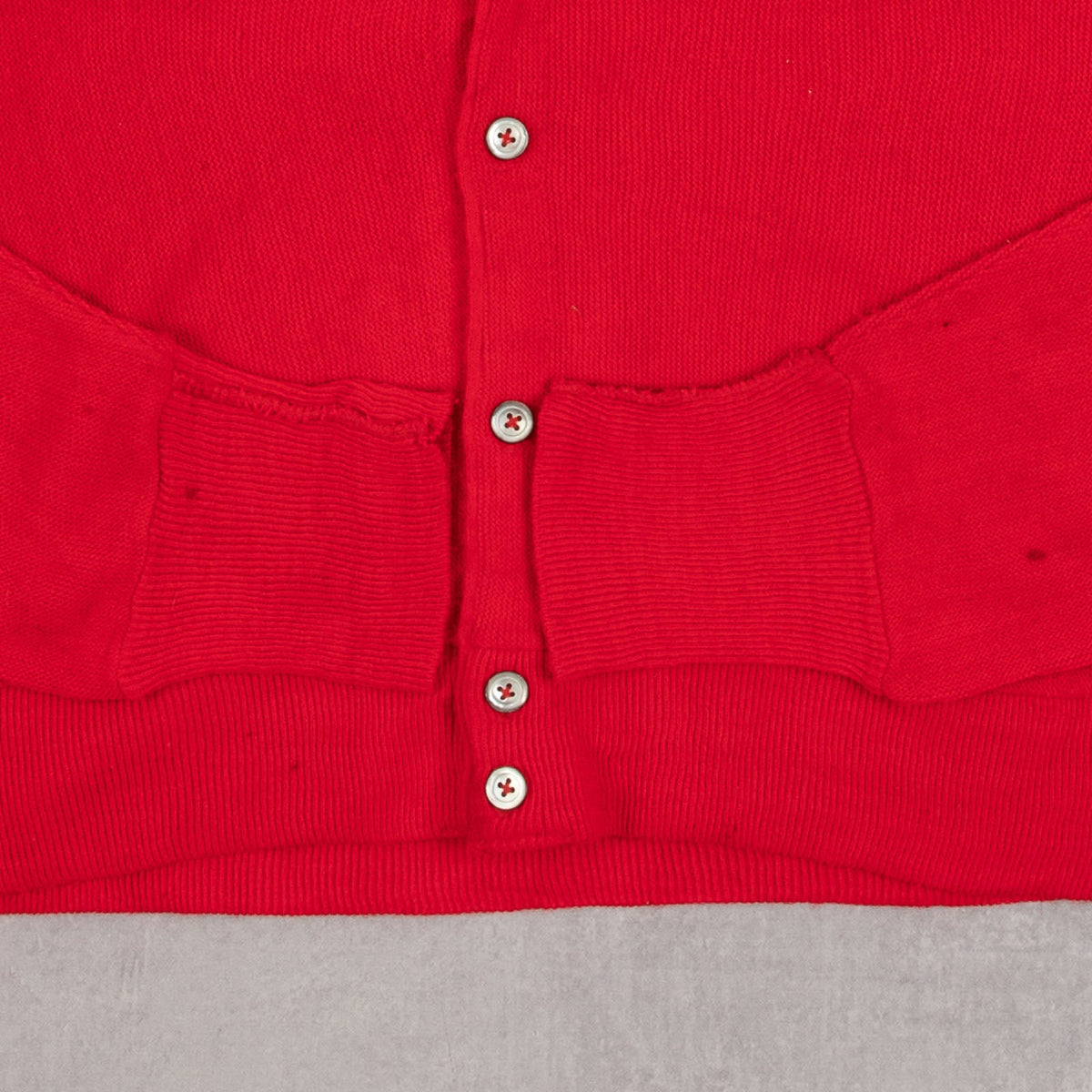 MEN'S VINTAGE 1990S IZOD KNITTED CARDIGAN - MEDIUM