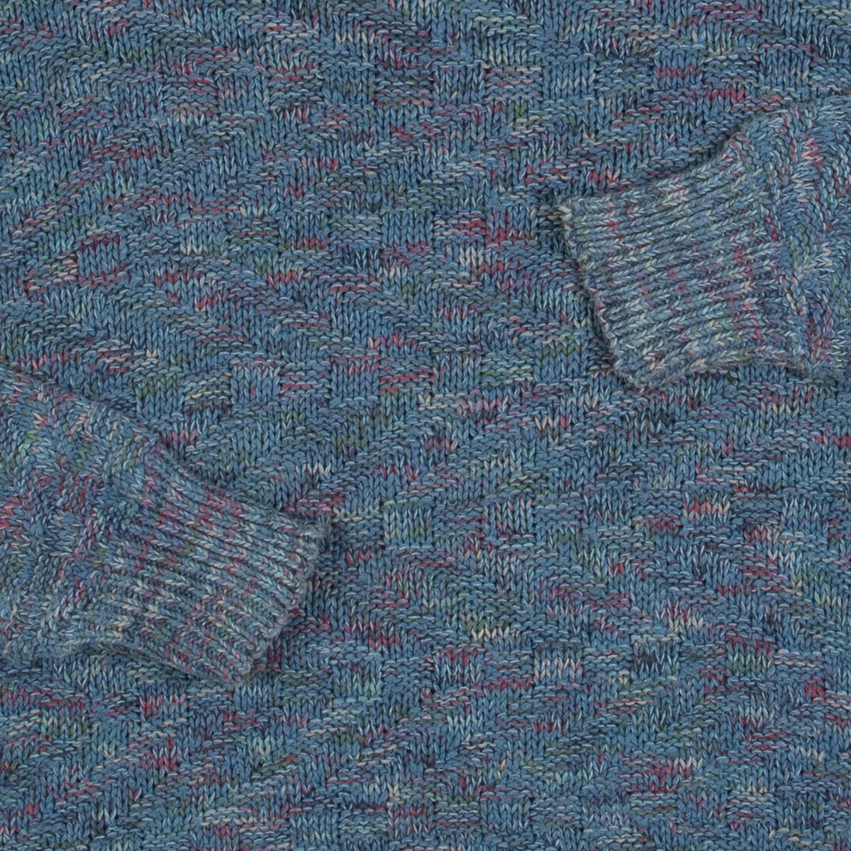 MEN'S VINTAGE 1980S STRUCTURED PATTERNED KNITTED JUMPER - MEDIUM