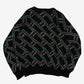 WOMEN'S VINTAGE 1980S PATTERNED KNITTED JUMPER - LARGE