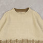 MEN'S VINTAGE 1980S PATTERNED RIBBED KNITTED JUMPER - LARGE