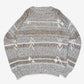 MEN'S VINTAGE 1990S PATTERNED KNITTED JUMPER - MEDIUM