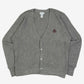 MEN'S VINTAGE 1990S IZOD KNITTED CARDIGAN - X-LARGE