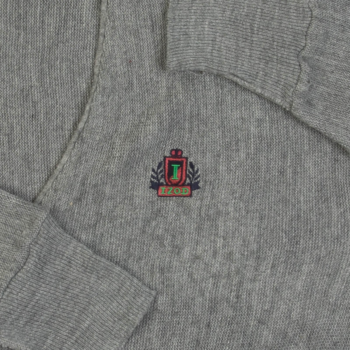 MEN'S VINTAGE 1990S IZOD KNITTED CARDIGAN - X-LARGE