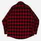 MEN'S VINTAGE 1980S WOOL CHECKED CPO SHIRT - LARGE