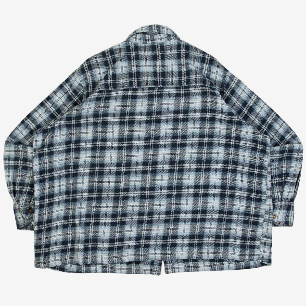 MEN'S VINTAGE 1990S CHECKED WESTERN SHIRT - XX-LARGE