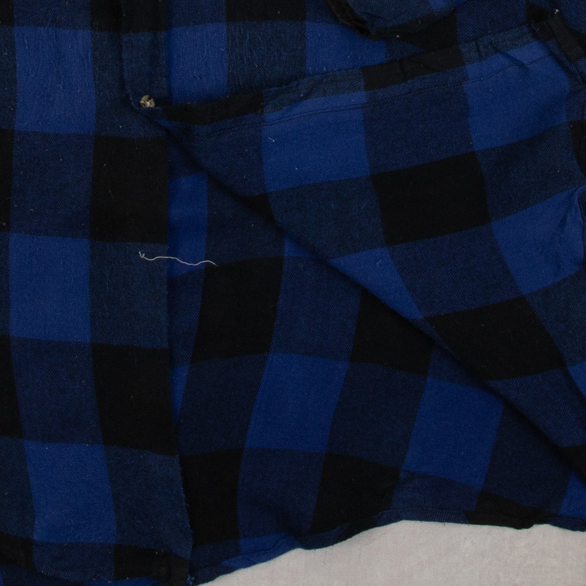 MEN'S VINTAGE 1980S CHECKED WOOL STYLE SHIRT - X-LARGE