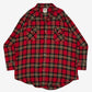 MEN'S VINTAGE 1990S CHECKED LONG SLEEVED SHIRT - XX-LARGE