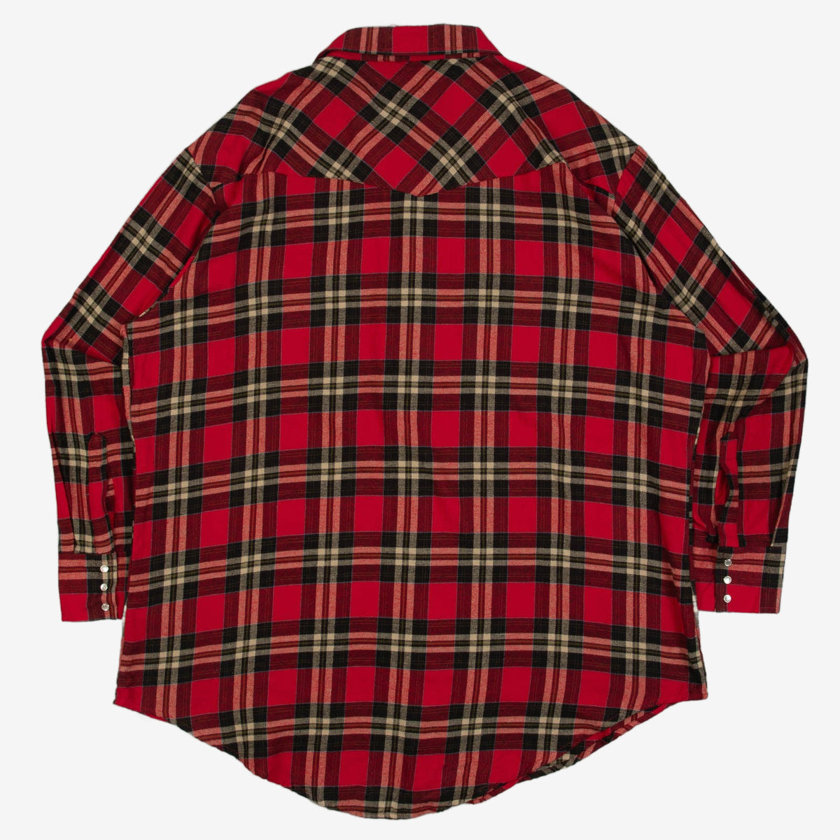 MEN'S VINTAGE 1990S CHECKED LONG SLEEVED SHIRT - XX-LARGE