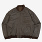 MEN'S VINTAGE 1980S LEATHER BOMBER JACKET - LARGE