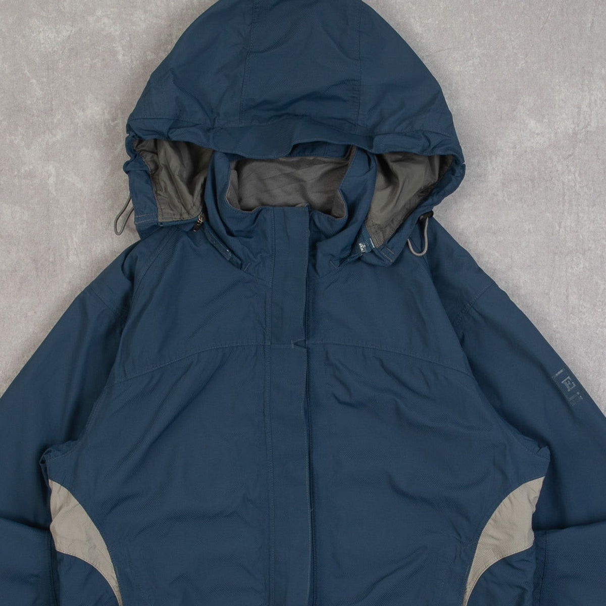 WOMEN'S VINTAGE 1990S FLEECE LINED HOODED WATERPROOF JACKET - SMALL