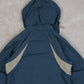WOMEN'S VINTAGE 1990S FLEECE LINED HOODED WATERPROOF JACKET - SMALL