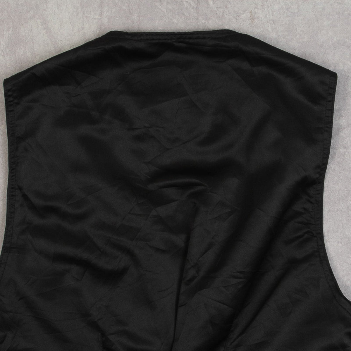 MEN'S VINTAGE 1980S LEATHER GILET VEST JACKET - MEDIUM