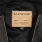 MEN'S VINTAGE 1980S LEATHER GILET VEST JACKET - MEDIUM