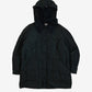 MEN'S VINTAGE 1980S HOODED SHERPA COLLARED PARKA JACKET - X-LARGE