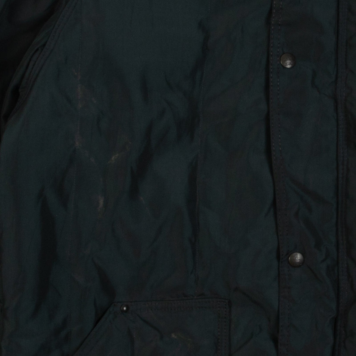 MEN'S VINTAGE 1980S HOODED SHERPA COLLARED PARKA JACKET - X-LARGE