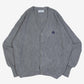 MEN'S VINTAGE 1980S IZOD KNITTED CARDIGAN - LARGE