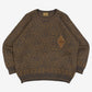 WOMEN'S VINTAGE 1980S IL GRANCHIO PATTERNED KNITTED JUMPER - X-LARGE