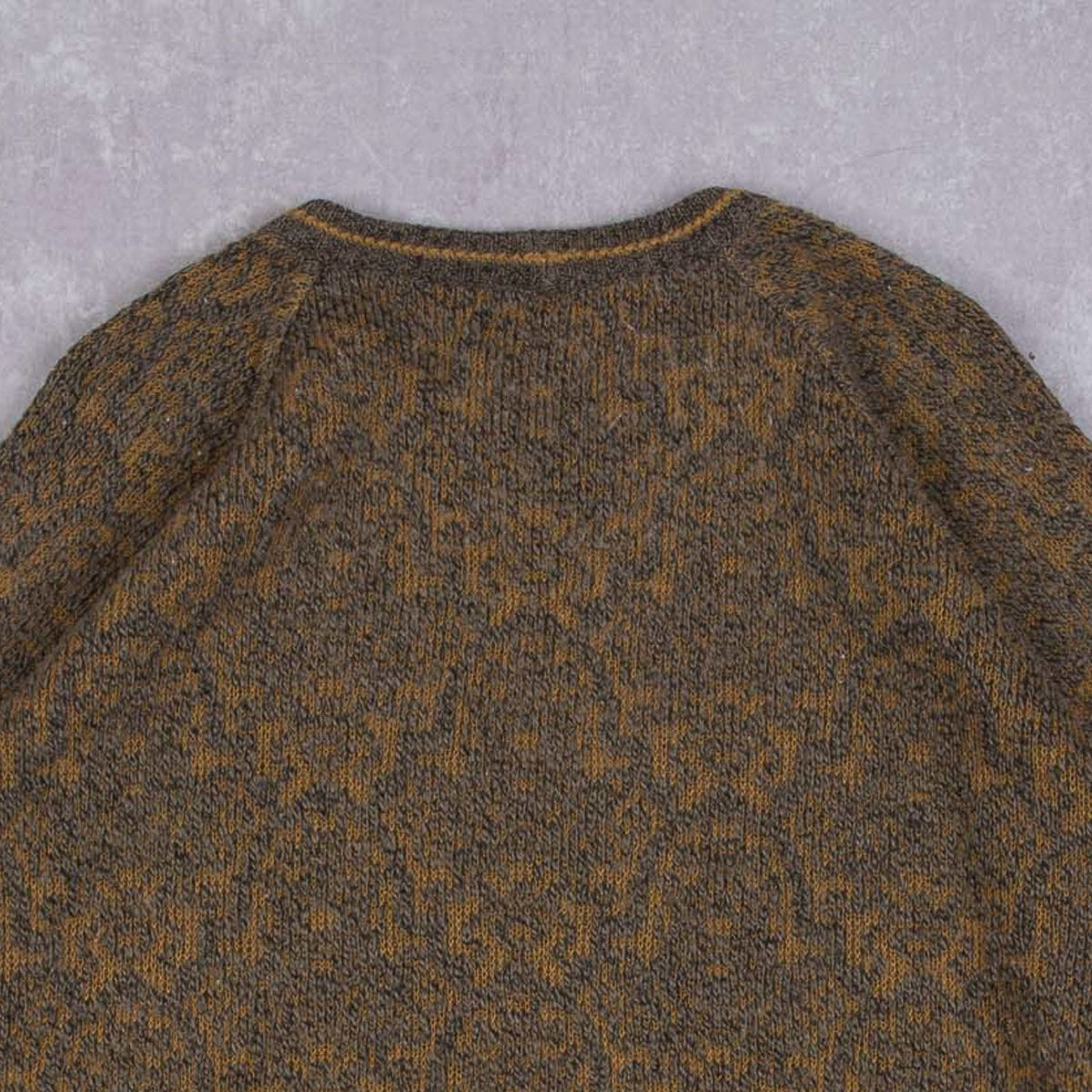 WOMEN'S VINTAGE 1980S IL GRANCHIO PATTERNED KNITTED JUMPER - X-LARGE